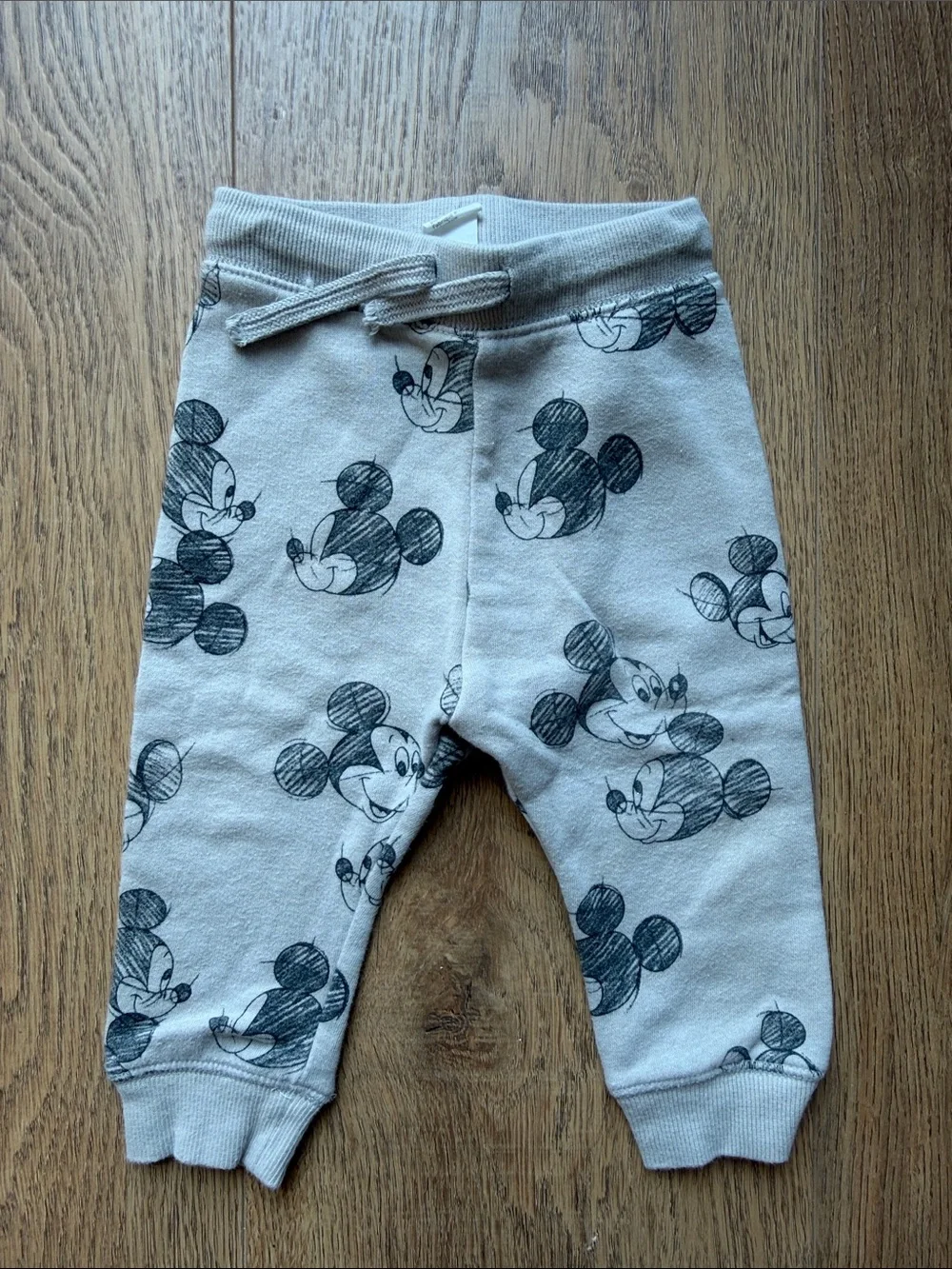 Gray H & M Mickey Mouse Print Kids Sweatshirt Set 9 months